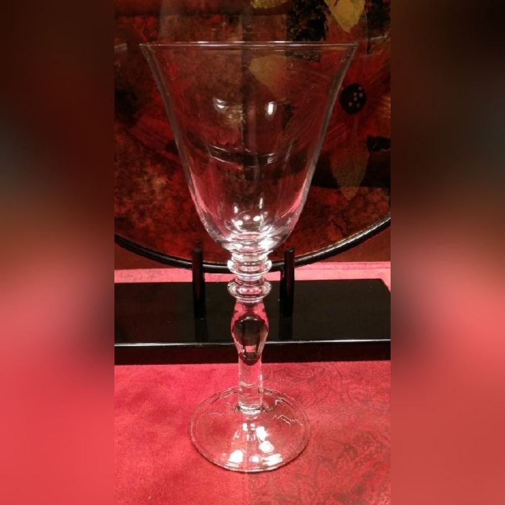 Pier 1-Cleat Crystal Fluted Wine Set-5 - Picture 2 of 4